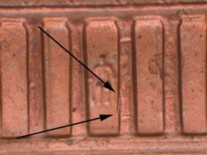 1999 Doubled Die Reverse DDR-009