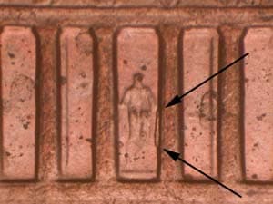 1999 Doubled Die Reverse DDR-010