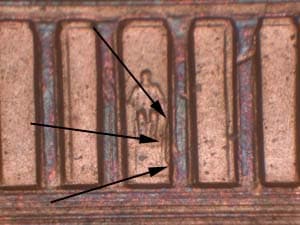 2001 Doubled Die Reverse DDR-011