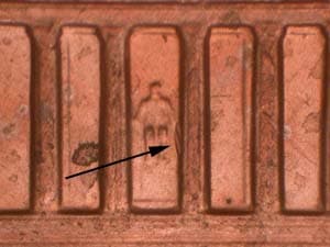 2001 Doubled Die Reverse DDR-012