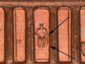 2001 Doubled Die Reverse DDR-013