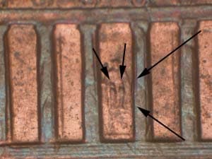 2001 Doubled Die Reverse DDR-026