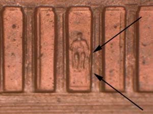 2001 Doubled Die Reverse DDR-038