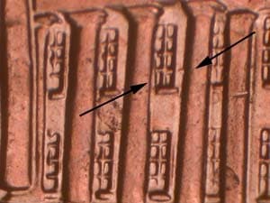 2009 Doubled Die Reverse DDR-012