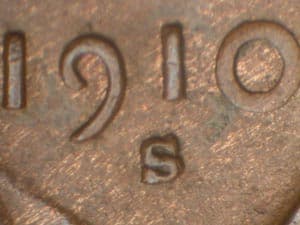 1910-S Repunched Mintmark RPM-003