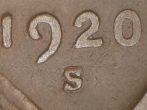1920-S Repunched Mintmark RPM-001