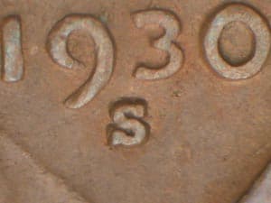 1930-S Repunched Mintmark RPM-004