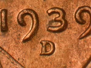 1939-D Repunched Mintmark RPM-003