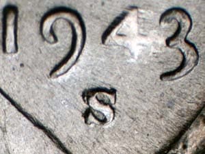 1943-S Repunched Mintmark RPM-006