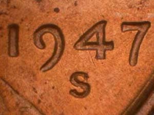 1947-S Repunched Mintmark RPM-007