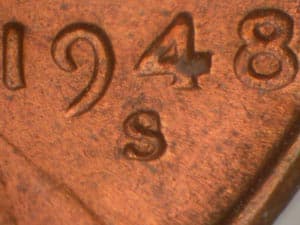 1948-S Repunched Mintmark RPM-006