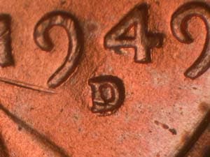 1949-D Repunched Mintmark RPM-003
