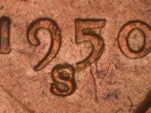 1950-S Repunched Mintmark RPM-002