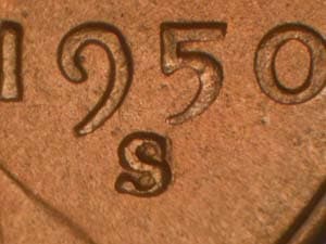 1950-S Repunched Mintmark RPM-006
