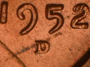 1952-D Repunched Mintmark RPM-004