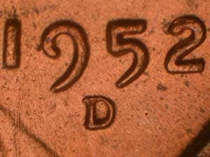 1952-D Repunched Mintmark RPM-015