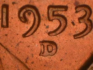 1953-D Repunched Mintmark RPM-002