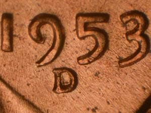 1953-D Repunched Mintmark RPM-009