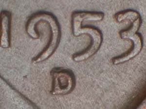 1953-D Repunched Mintmark RPM-011