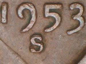 1953-S Repunched Mintmark RPM-004