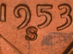 1953-S Repunched Mintmark RPM-005
