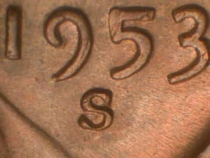 1953-S Repunched Mintmark RPM-009