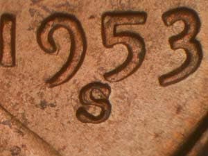 1953-S Repunched Mintmark RPM-013