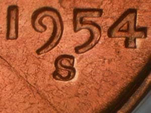 1954-S Repunched Mintmark RPM-005