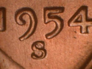 1954-S Repunched Mintmark RPM-007