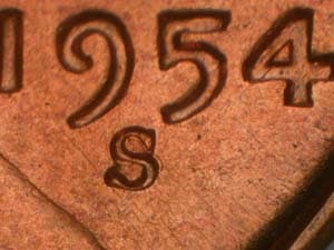 1954-S Repunched Mintmark RPM-013
