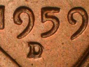 1959-D Repunched Mintmark RPM-001