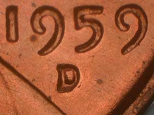 1959-D Repunched Mintmark RPM-009