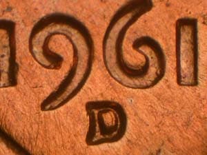 1961-D Repunched Mintmark RPM-004