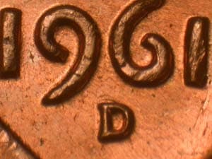 1961-D Repunched Mintmark RPM-005
