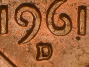 1961-D Repunched Mintmark RPM-012