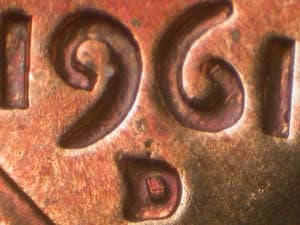 1961-D Repunched Mintmark RPM-016