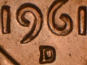 1961-D Repunched Mintmark RPM-020