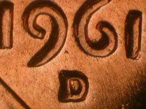 1961-D Repunched Mintmark RPM-027
