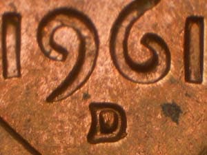 1961-D Repunched Mintmark RPM-029