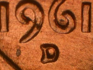 1961-D Repunched Mintmark RPM-032