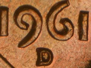 1961-D Repunched Mintmark RPM-035