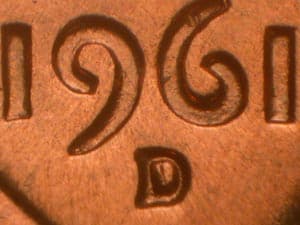 1961-D Repunched Mintmark RPM-036