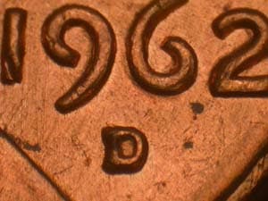 1962-D Repunched Mintmark RPM-009