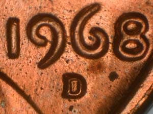 1968-D Repunched Mintmark RPM-002