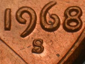 1968-S Repunched Mintmark RPM-001