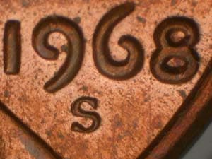 1968-S Repunched Mintmark RPM-002