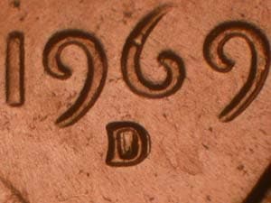 1969-D Repunched Mintmark RPM-002