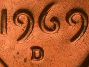 1969-D Repunched Mintmark RPM-006