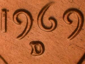 1969-D Repunched Mintmark RPM-011