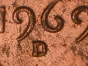 1969-D Repunched Mintmark RPM-012